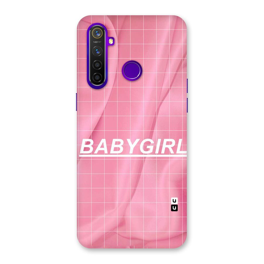 Baby Girl Check Back Case for Realme 5 Pro