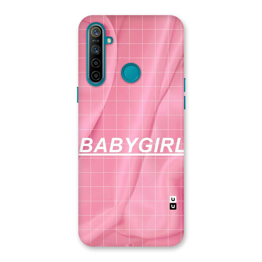 Baby Girl Check Back Case for Realme 5i