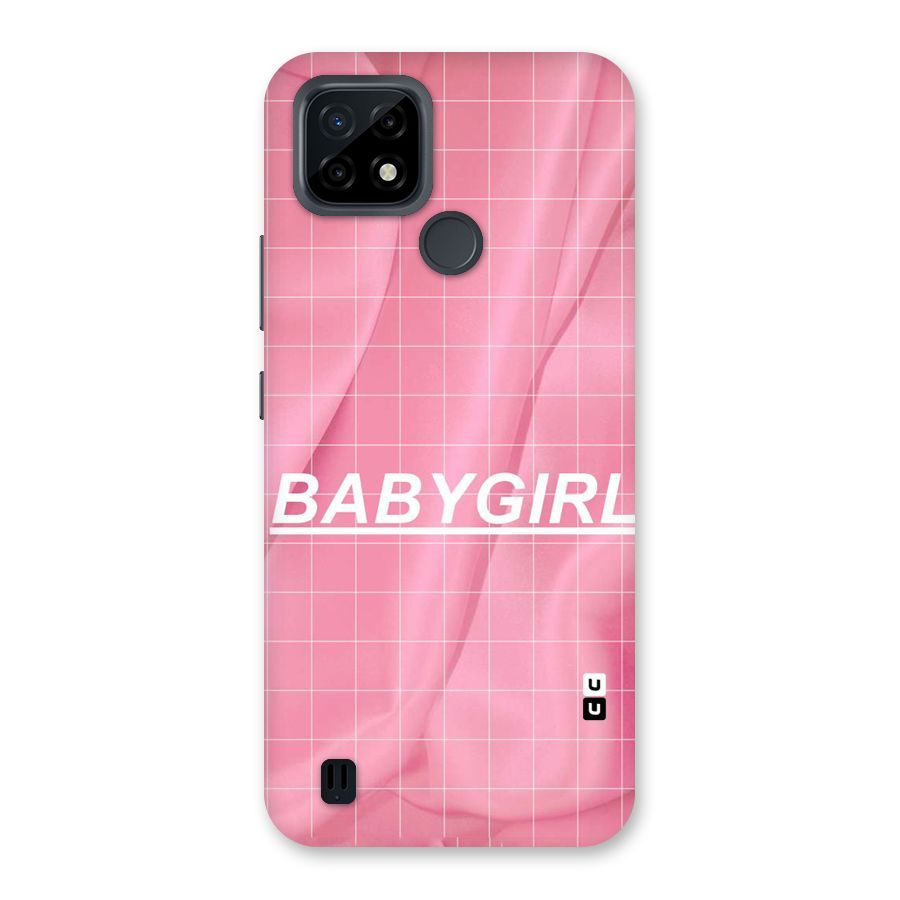 Baby Girl Check Back Case for Realme C21