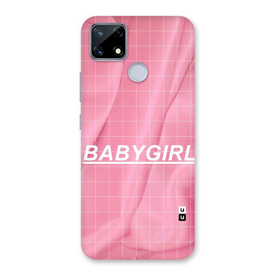 Baby Girl Check Back Case for Realme Narzo 20