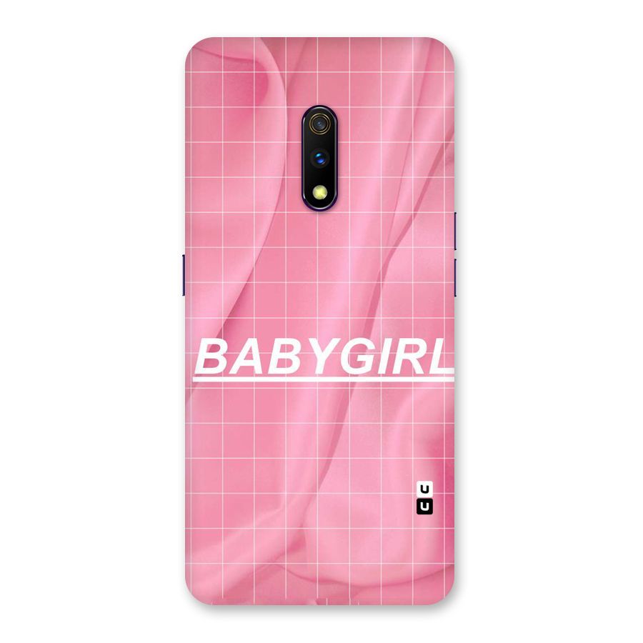 Baby Girl Check Back Case for Realme X