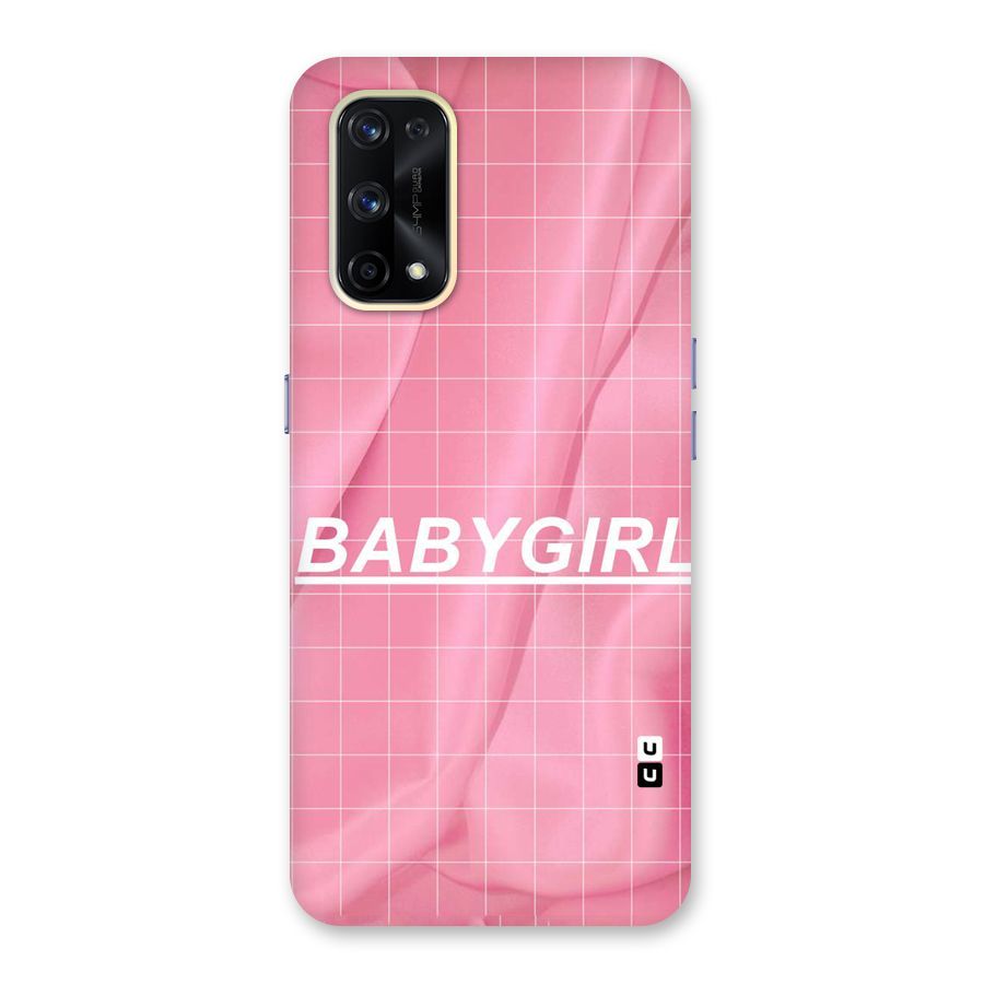 Baby Girl Check Glass Back Case for Realme X7 Pro