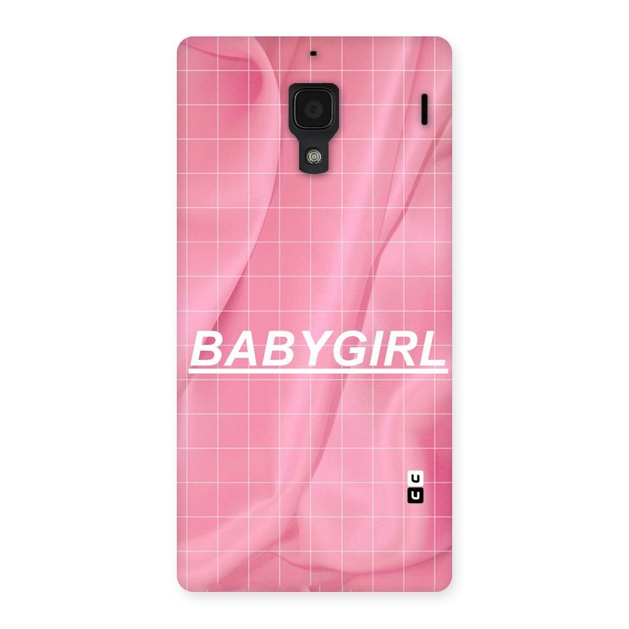 Baby Girl Check Back Case for Redmi 1S