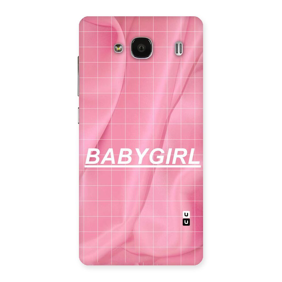 Baby Girl Check Back Case for Redmi 2