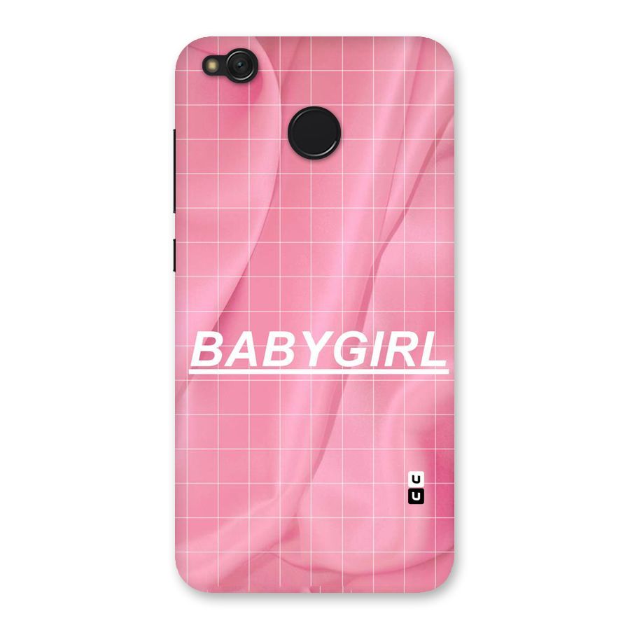 Baby Girl Check Back Case for Redmi 4