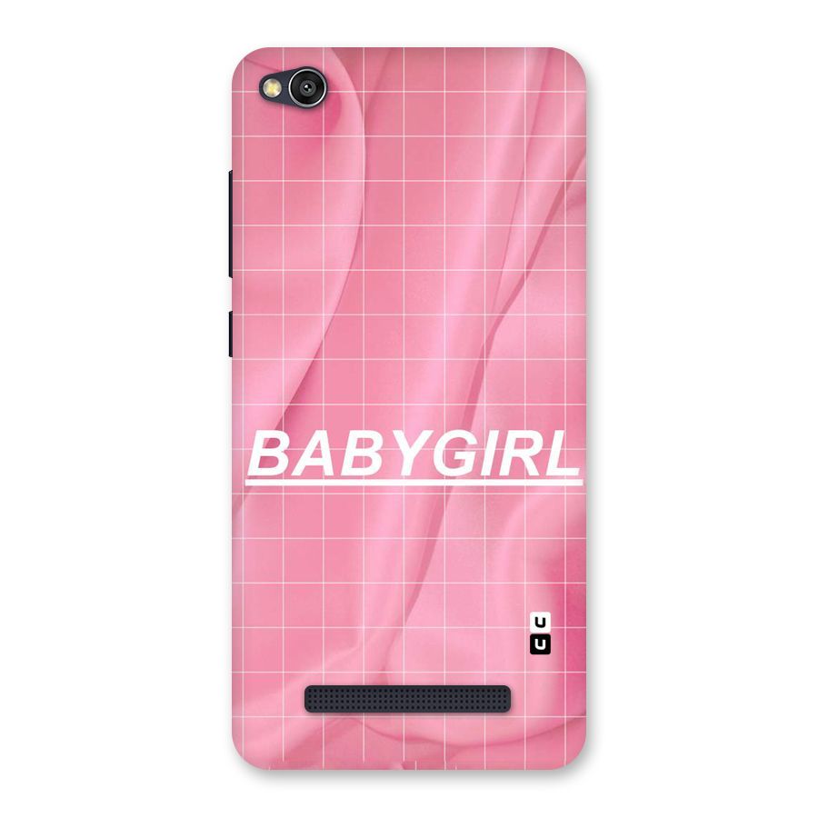 Baby Girl Check Back Case for Redmi 4A