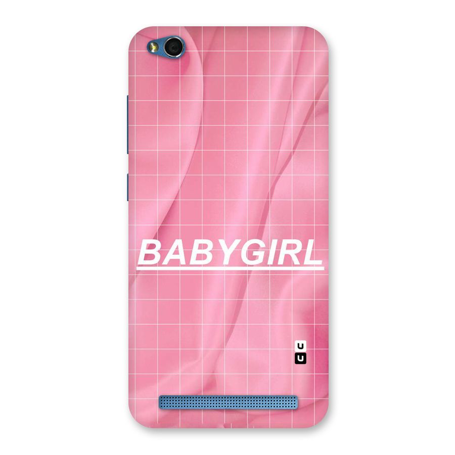 Baby Girl Check Back Case for Redmi 5A