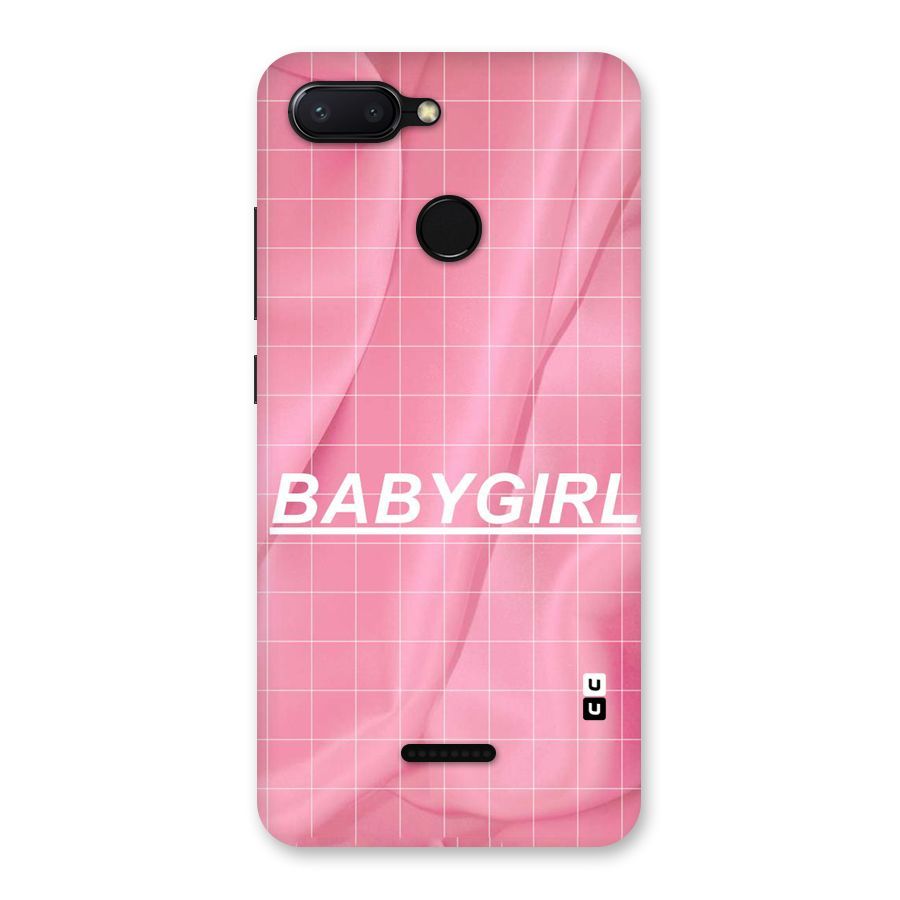Baby Girl Check Back Case for Redmi 6