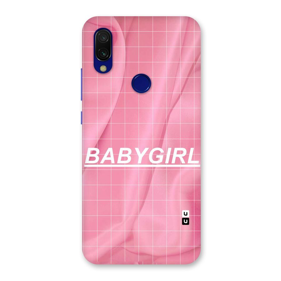 Baby Girl Check Back Case for Redmi 7