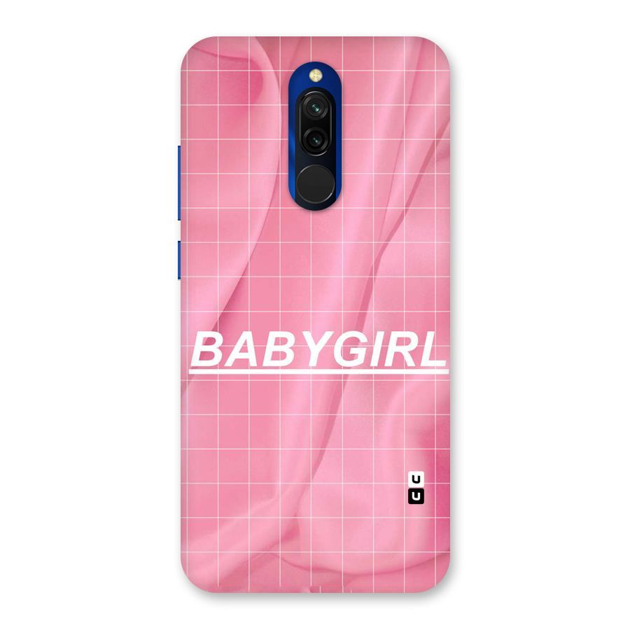 Baby Girl Check Back Case for Redmi 8