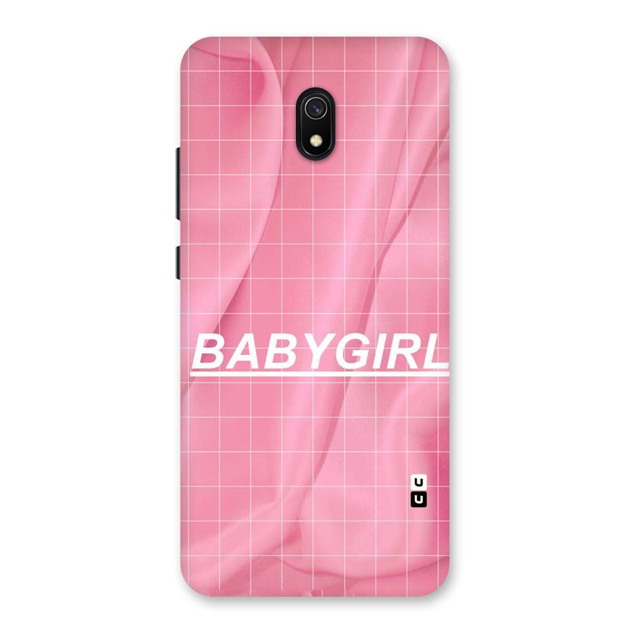 Baby Girl Check Back Case for Redmi 8A