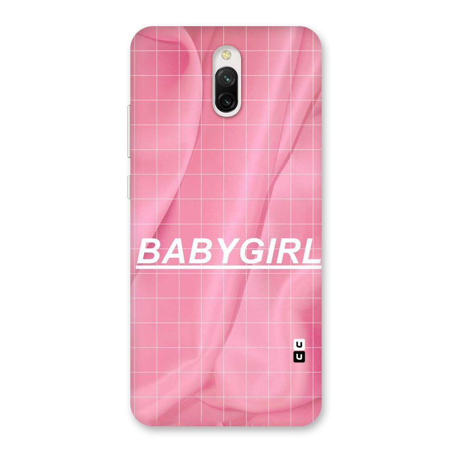 Baby Girl Check Back Case for Redmi 8A Dual