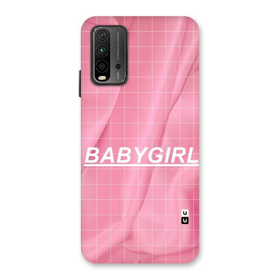 Baby Girl Check Back Case for Redmi 9 Power