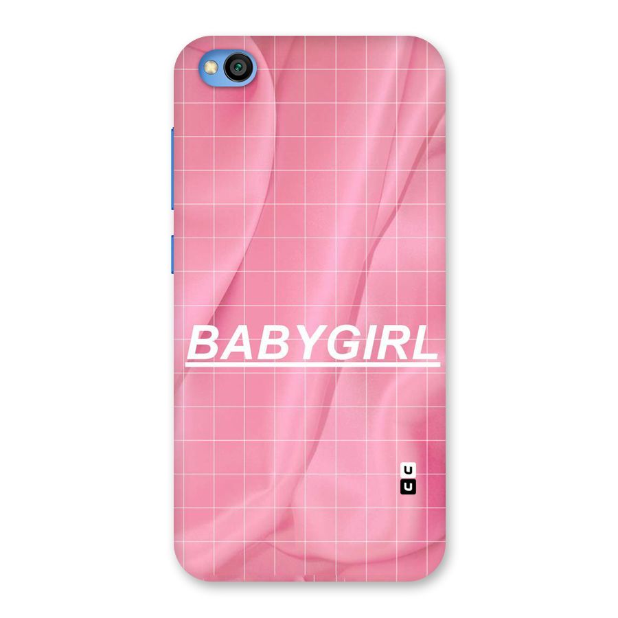 Baby Girl Check Back Case for Redmi Go