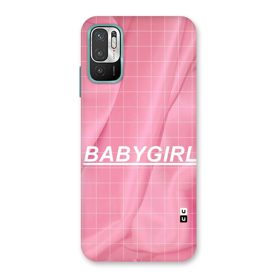 Baby Girl Check Back Case for Redmi Note 10T 5G