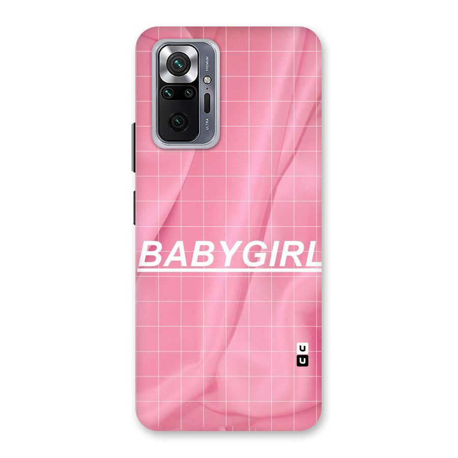 Baby Girl Check Back Case for Redmi Note 10 Pro Max