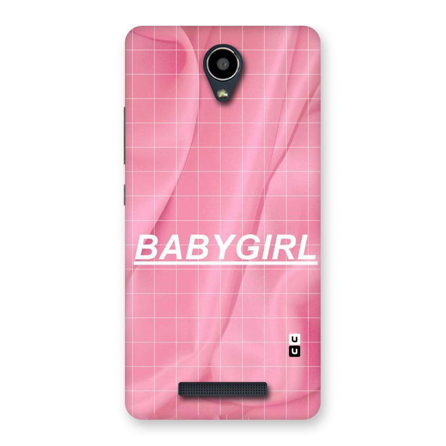 Baby Girl Check Back Case for Redmi Note 2