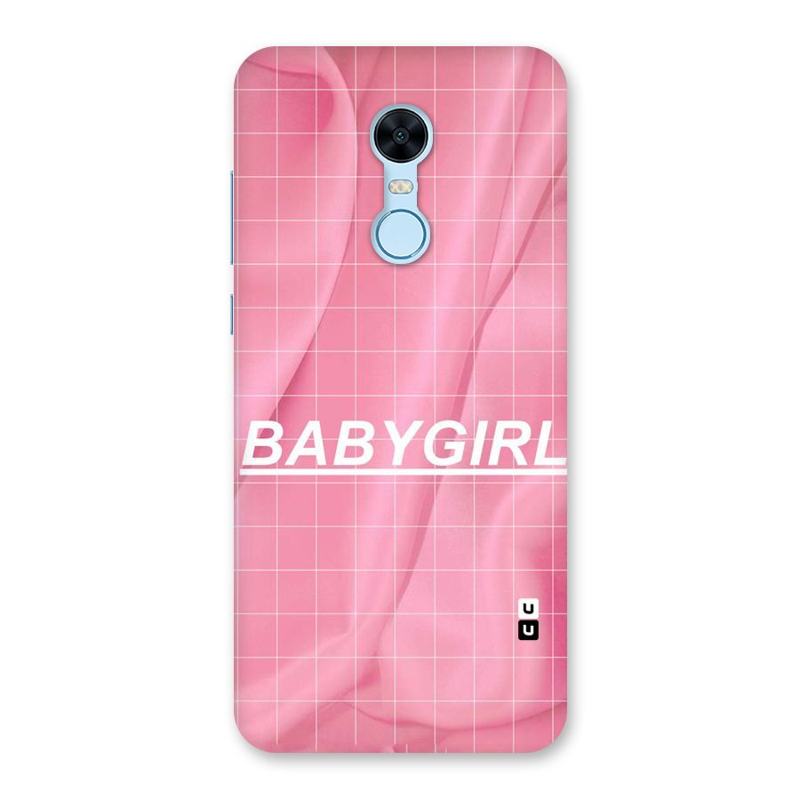 Baby Girl Check Back Case for Redmi Note 5