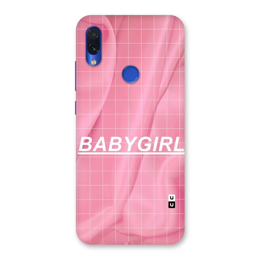 Baby Girl Check Back Case for Redmi Note 7