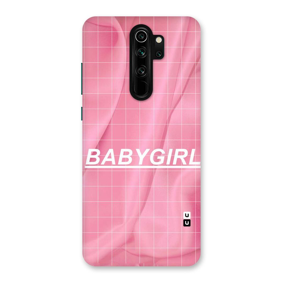 Baby Girl Check Back Case for Redmi Note 8 Pro