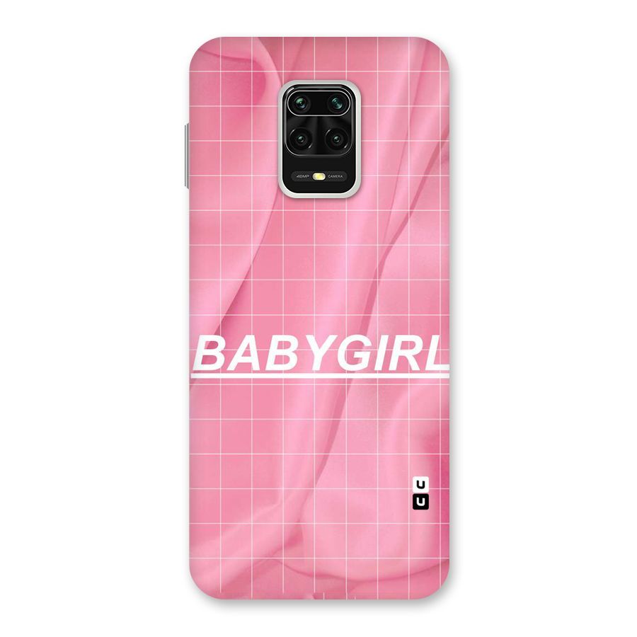 Baby Girl Check Back Case for Redmi Note 9 Pro
