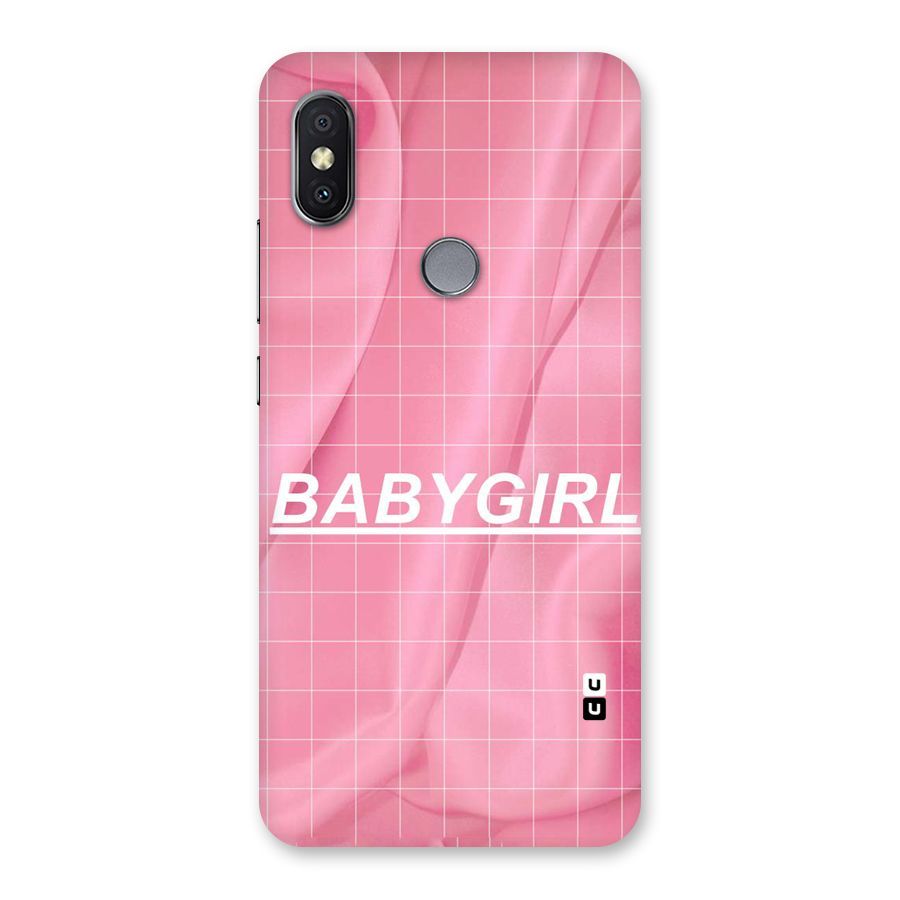 Baby Girl Check Back Case for Redmi Y2
