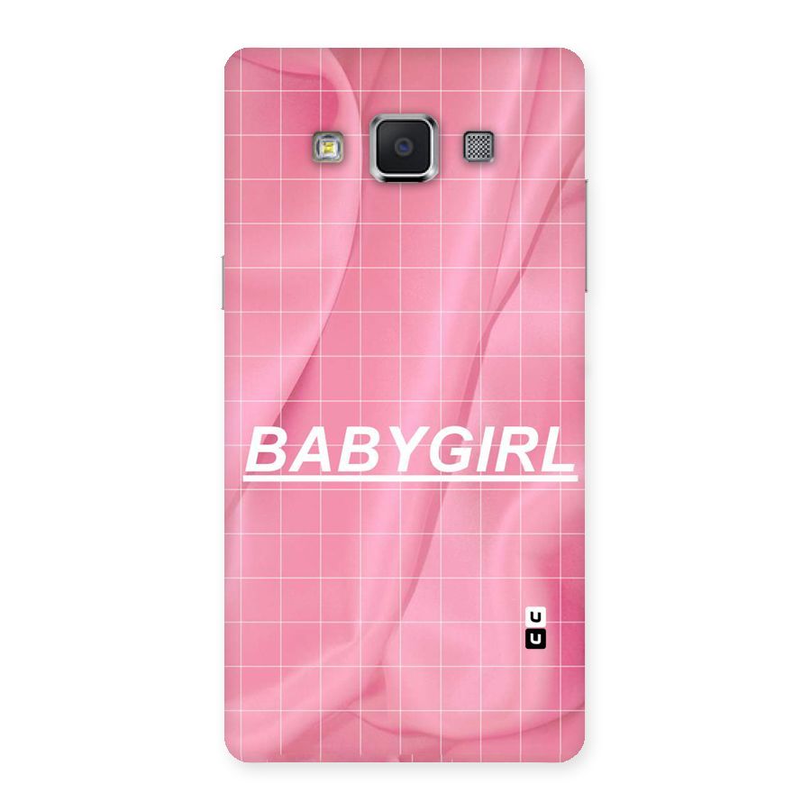 Baby Girl Check Back Case for Samsung Galaxy A5