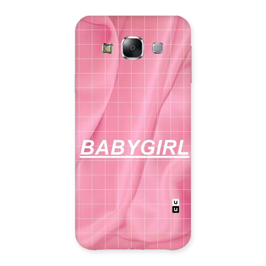 Baby Girl Check Back Case for Samsung Galaxy E5