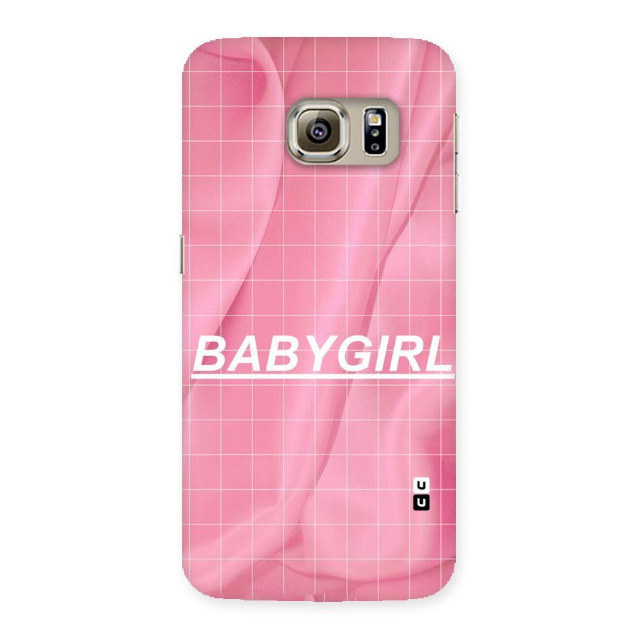 Baby Girl Check Back Case for Samsung Galaxy S6 Edge