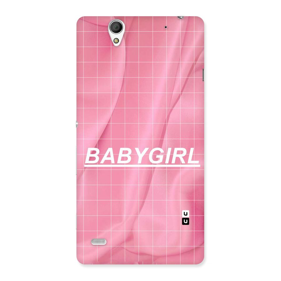 Baby Girl Check Back Case for Sony Xperia C4