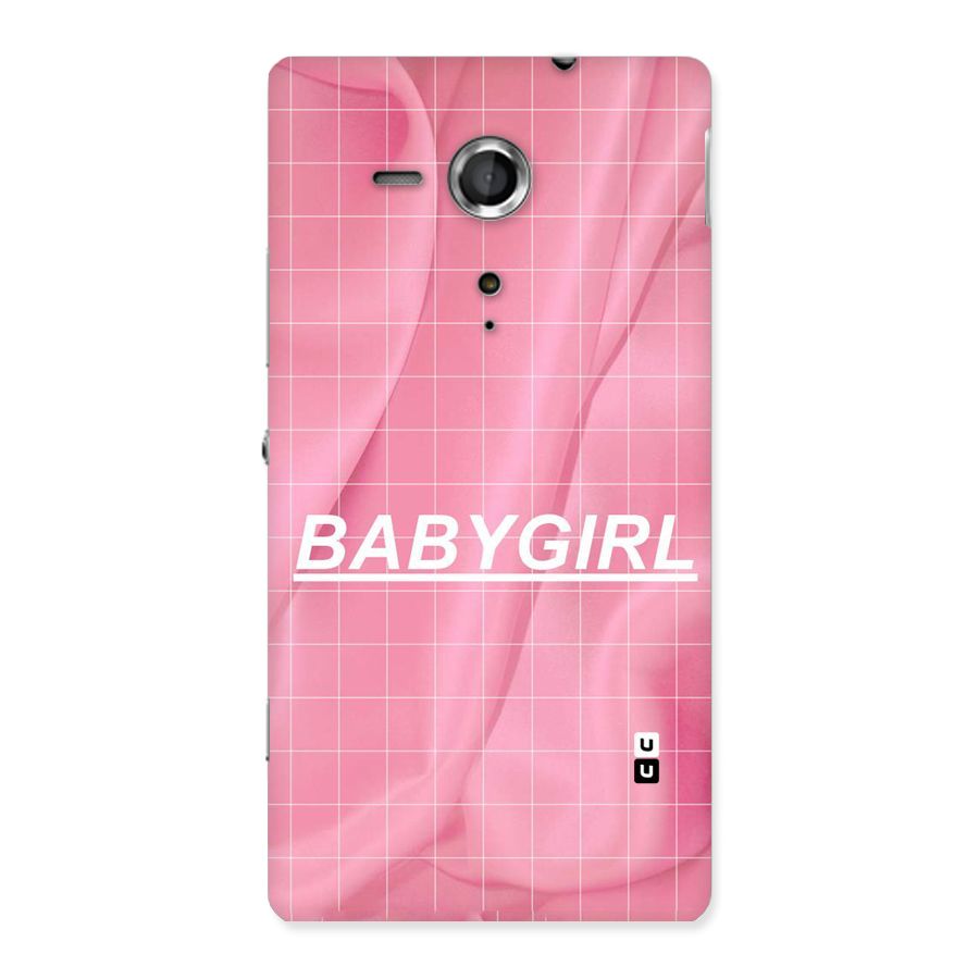 Baby Girl Check Back Case for Sony Xperia SP