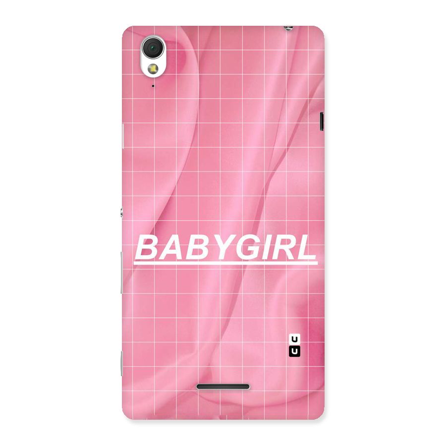 Baby Girl Check Back Case for Sony Xperia T3