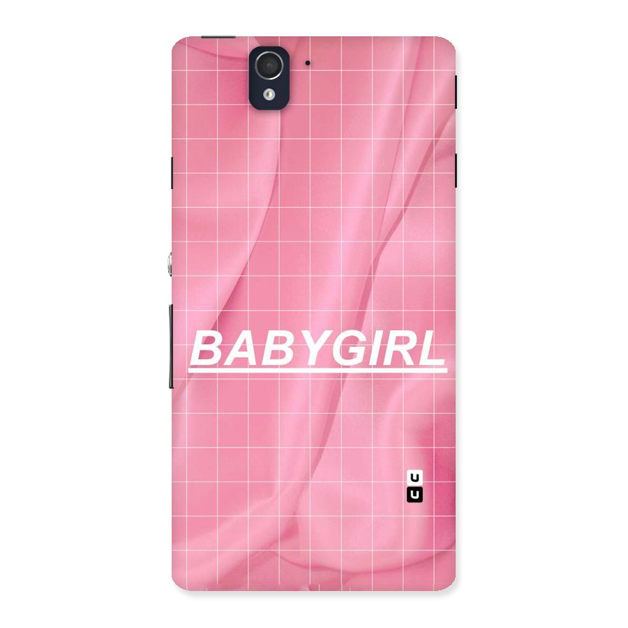 Baby Girl Check Back Case for Sony Xperia Z