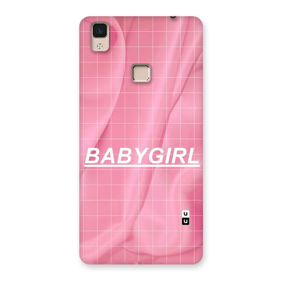 Baby Girl Check Back Case for V3 Max