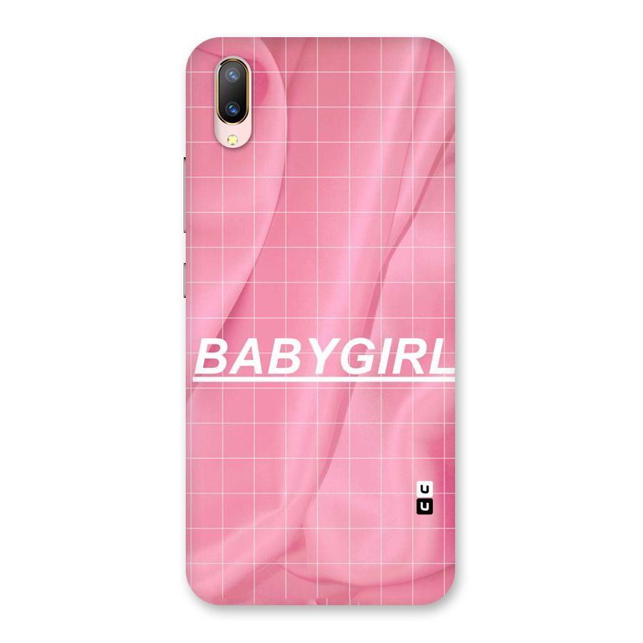 Baby Girl Check Back Case for Vivo V11 Pro