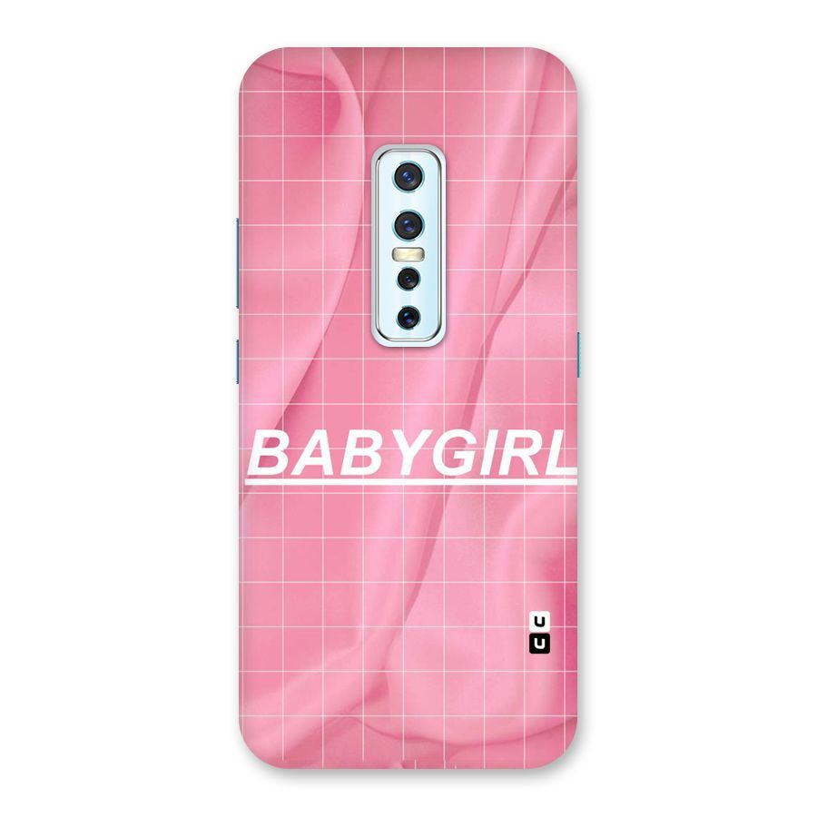 Baby Girl Check Back Case for Vivo V17 Pro