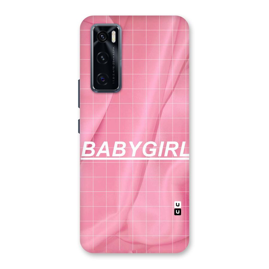 Baby Girl Check Back Case for Vivo V20 SE