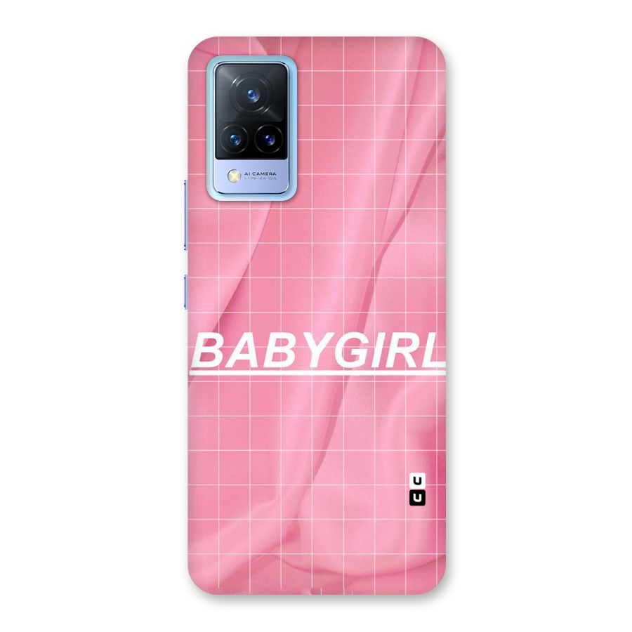 Baby Girl Check Back Case for Vivo V21 5G