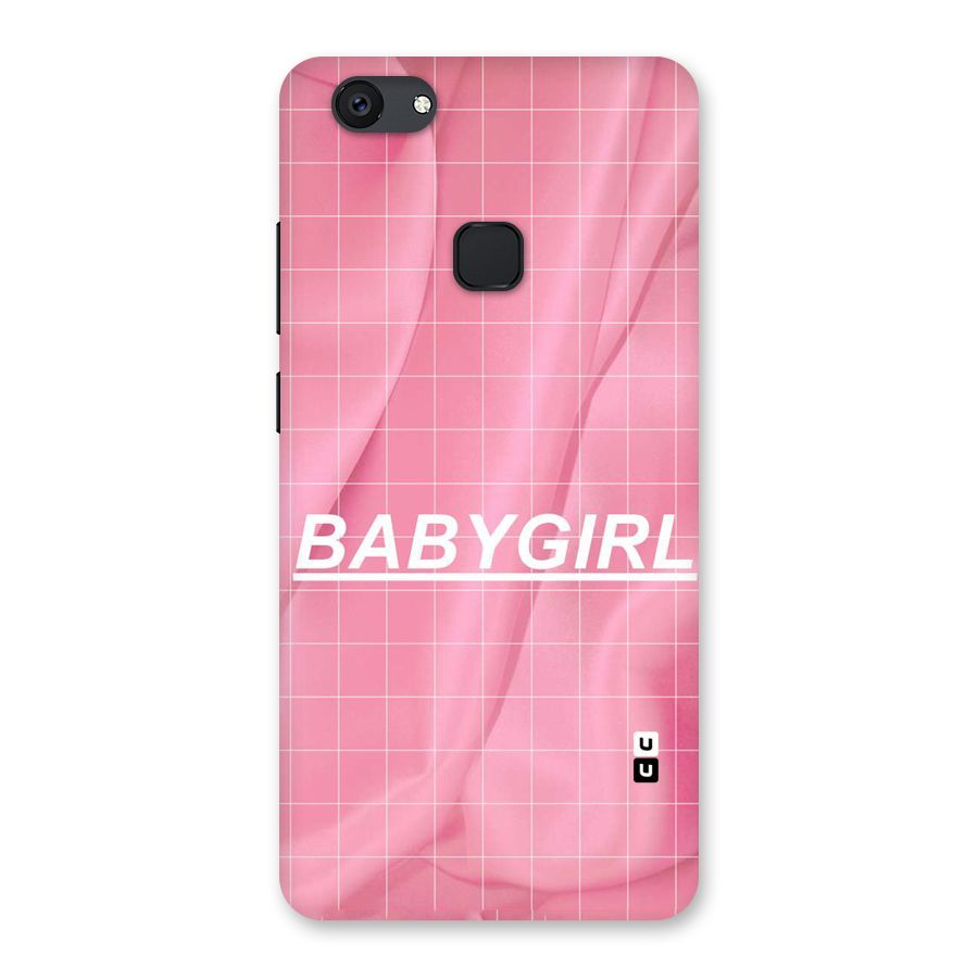 Baby Girl Check Back Case for Vivo V7 Plus