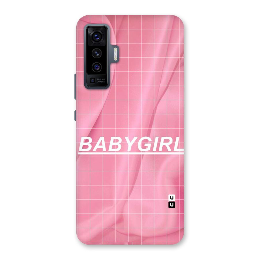 Baby Girl Check Back Case for Vivo X50