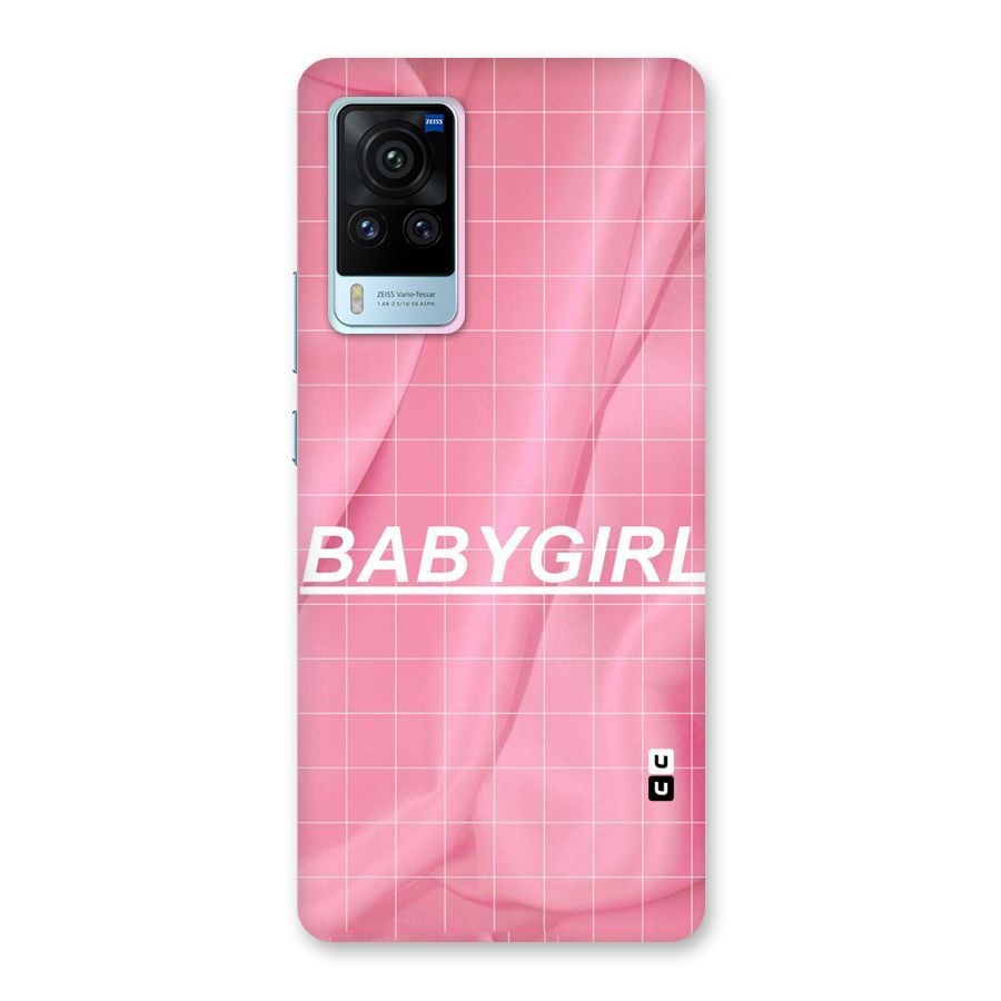 Baby Girl Check Back Case for Vivo X60 Pro