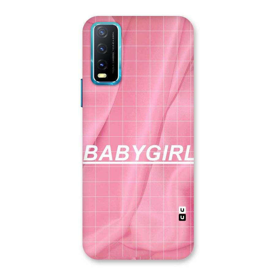 Baby Girl Check Back Case for Vivo Y20