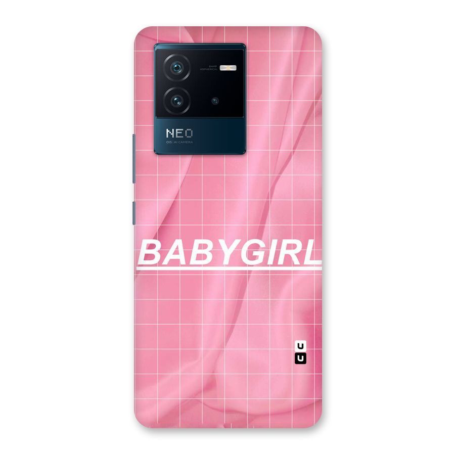 Baby Girl Check Back Case for Vivo iQOO Neo 6 5G