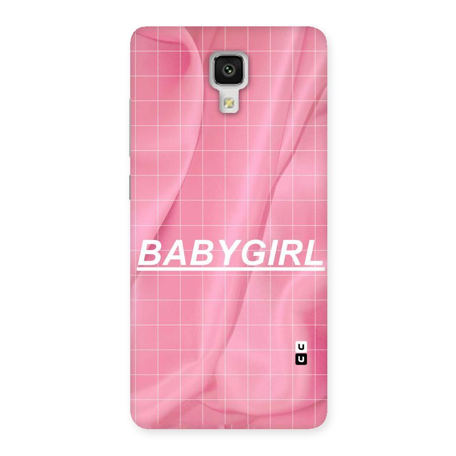 Baby Girl Check Back Case for Xiaomi Mi 4