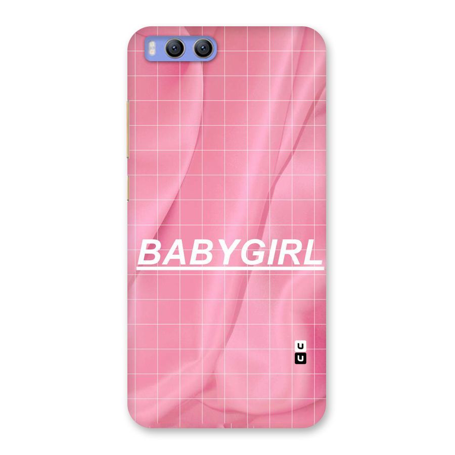 Baby Girl Check Back Case for Xiaomi Mi 6