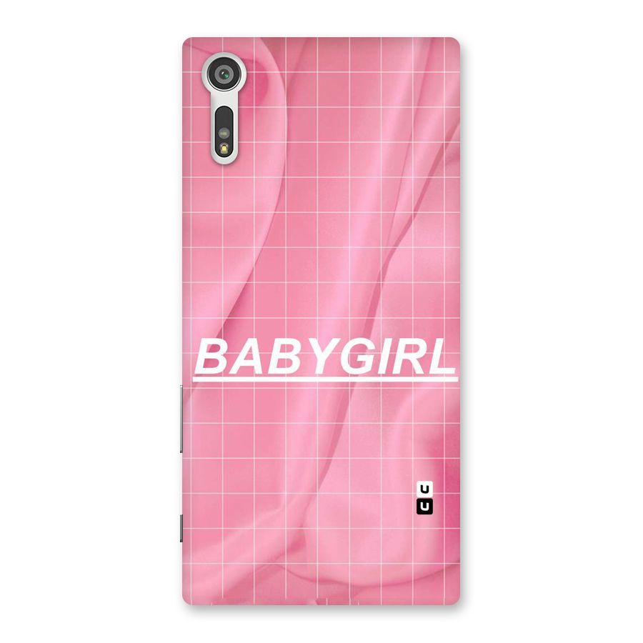 Baby Girl Check Back Case for Xperia XZ