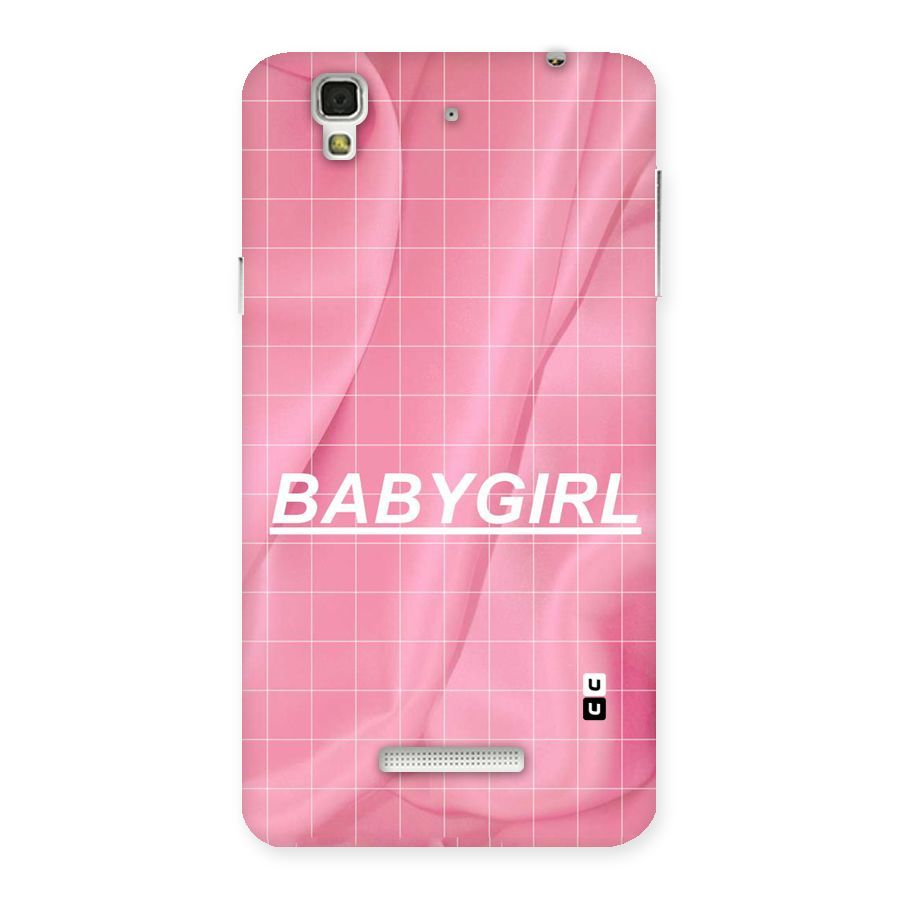 Baby Girl Check Back Case for Yu Yureka