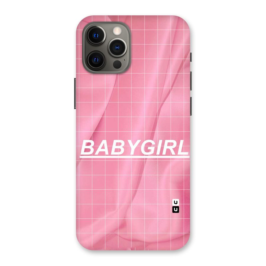 Baby Girl Check Back Case for iPhone 12 Pro Max