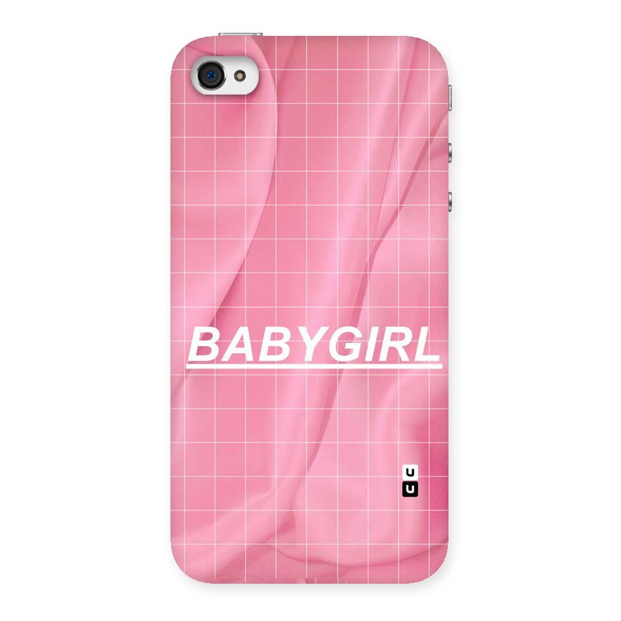 Baby Girl Check Back Case for iPhone 4 4s