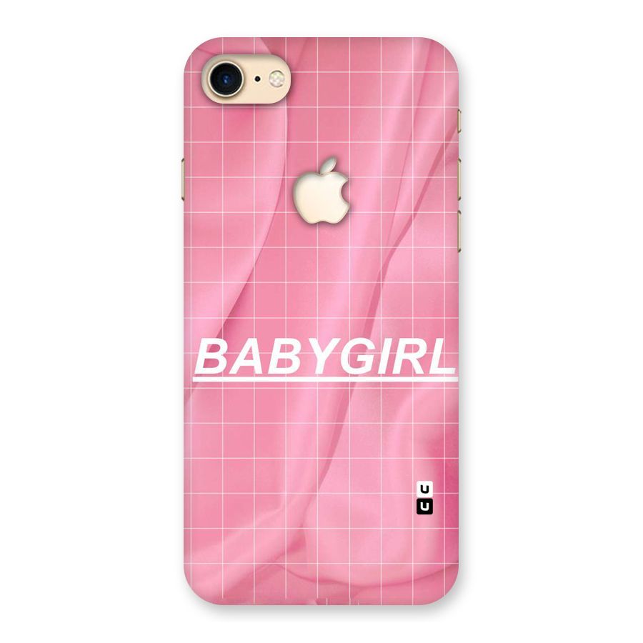 Baby Girl Check Back Case for iPhone 7 Apple Cut